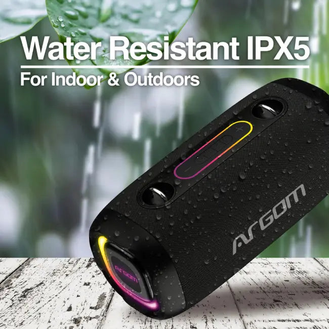 Bocina Argom ARG-SP-3141BK Altavoz Bluetooth Inalambrico Premium Radyon X41 con Luces LED-7