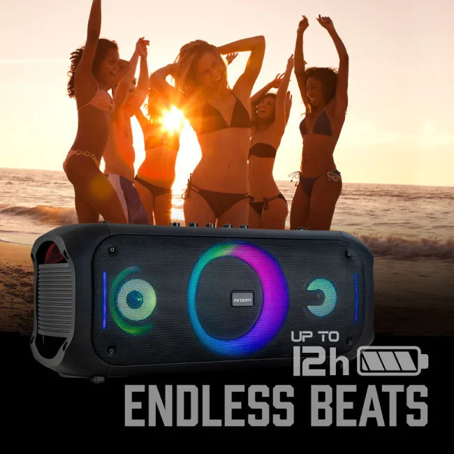 ARGOM RAVE 75 - ALTAVOZ BT CON LUCES LED 80W RMS COLOR NEGRO-15