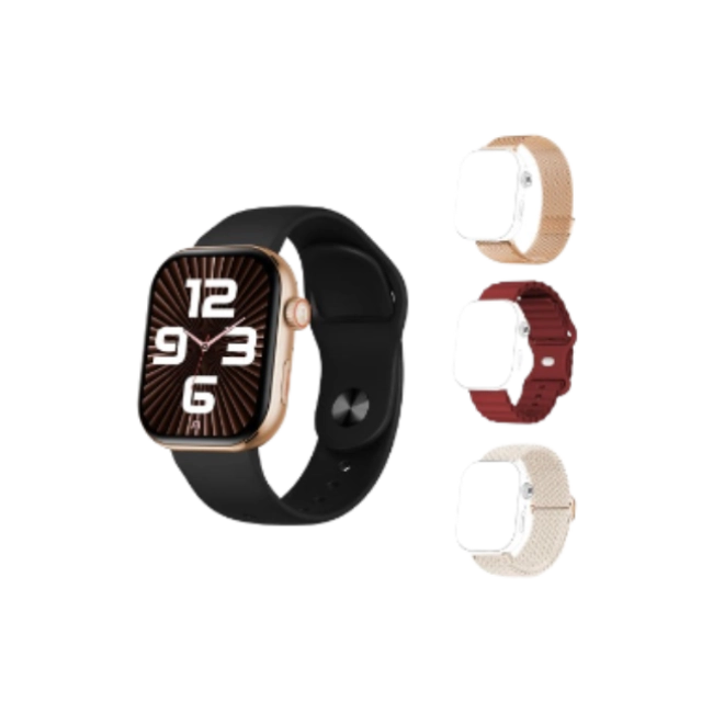 SKEIWATCH ARGOM S40 ROSE GOLD - PANTALLA TFT 2.01", 4 CORREAS, RESISTENCIA IP67-3