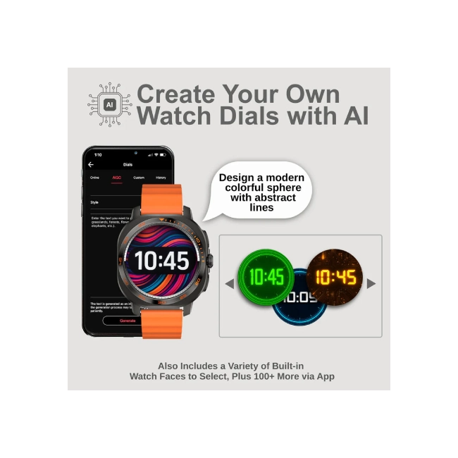 SKEIWATCH ARGOM C62 NEGRO - PANTALLA AMOLED 1.53", 2 CORREAS, RESISTENCIA 1ATM-15
