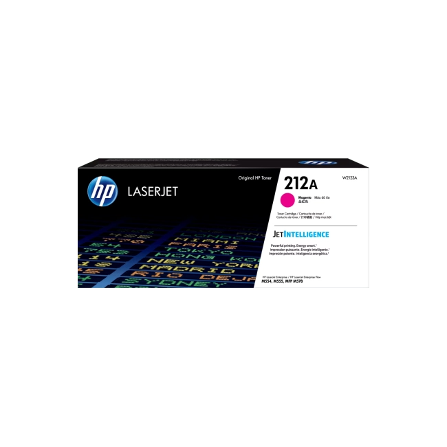 HP 212A - Magenta - original - LaserJet - cartucho de tóner (W2123A) - para Color LaserJet Enterprise M555, MFP M578; LaserJet Enterprise Flow MFP M578