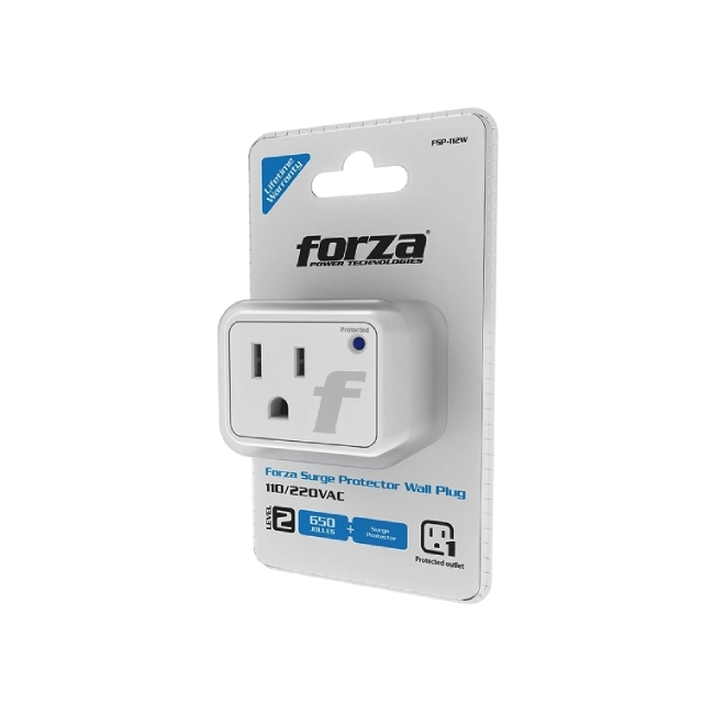 Forza - Surge protector - AC 110/220 V - 1 Tomas de Corriente - Wall Plug