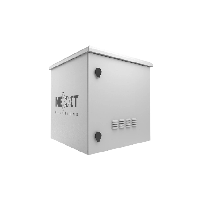 Nexxt Solutions Infrastructure - Outdoor Pole Mount Cabinet - SPCC steel - Light gray powder coat - Incluye acc mont barra tierra-4
