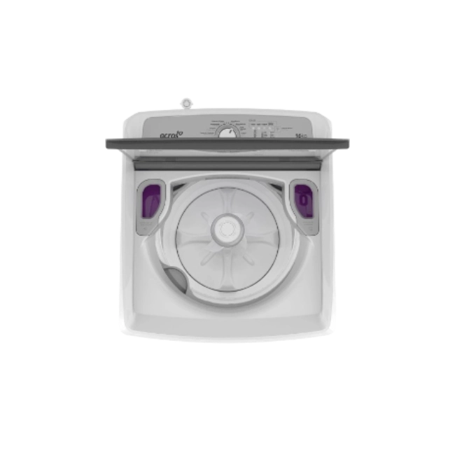 Lavadora Acros Carga Superior 16Kg Automatica Con Agitador Color Blanco-5
