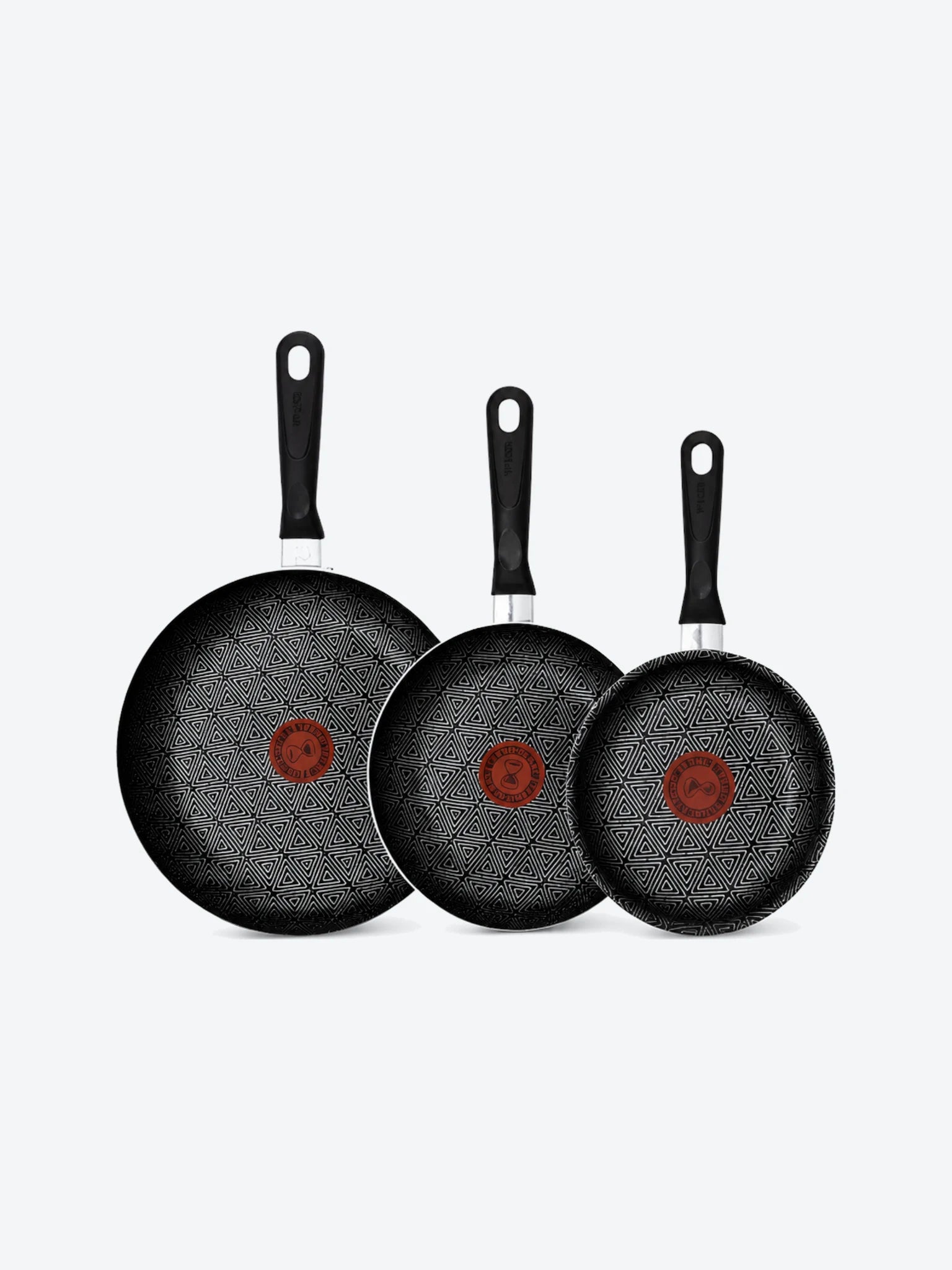 JUEGO DE SARTENES CHOCOLATE 16, 20, 24 CM