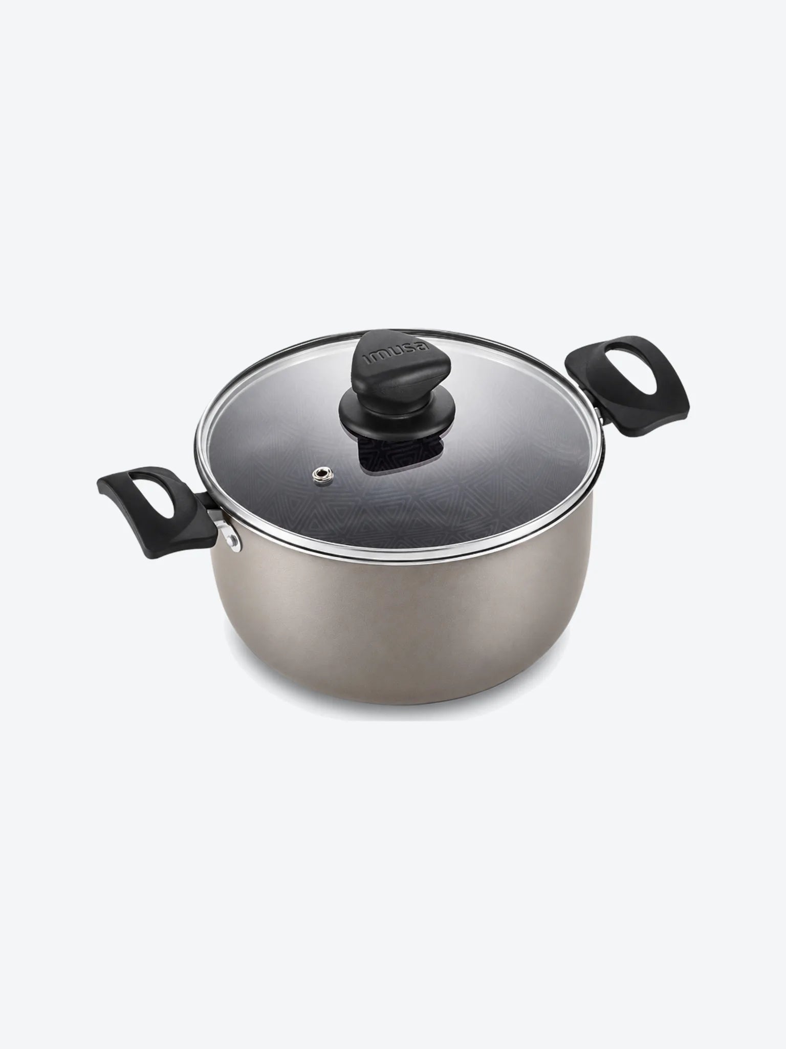 Imusa Olla de 20cm, Talent con Tapa de Vidrio