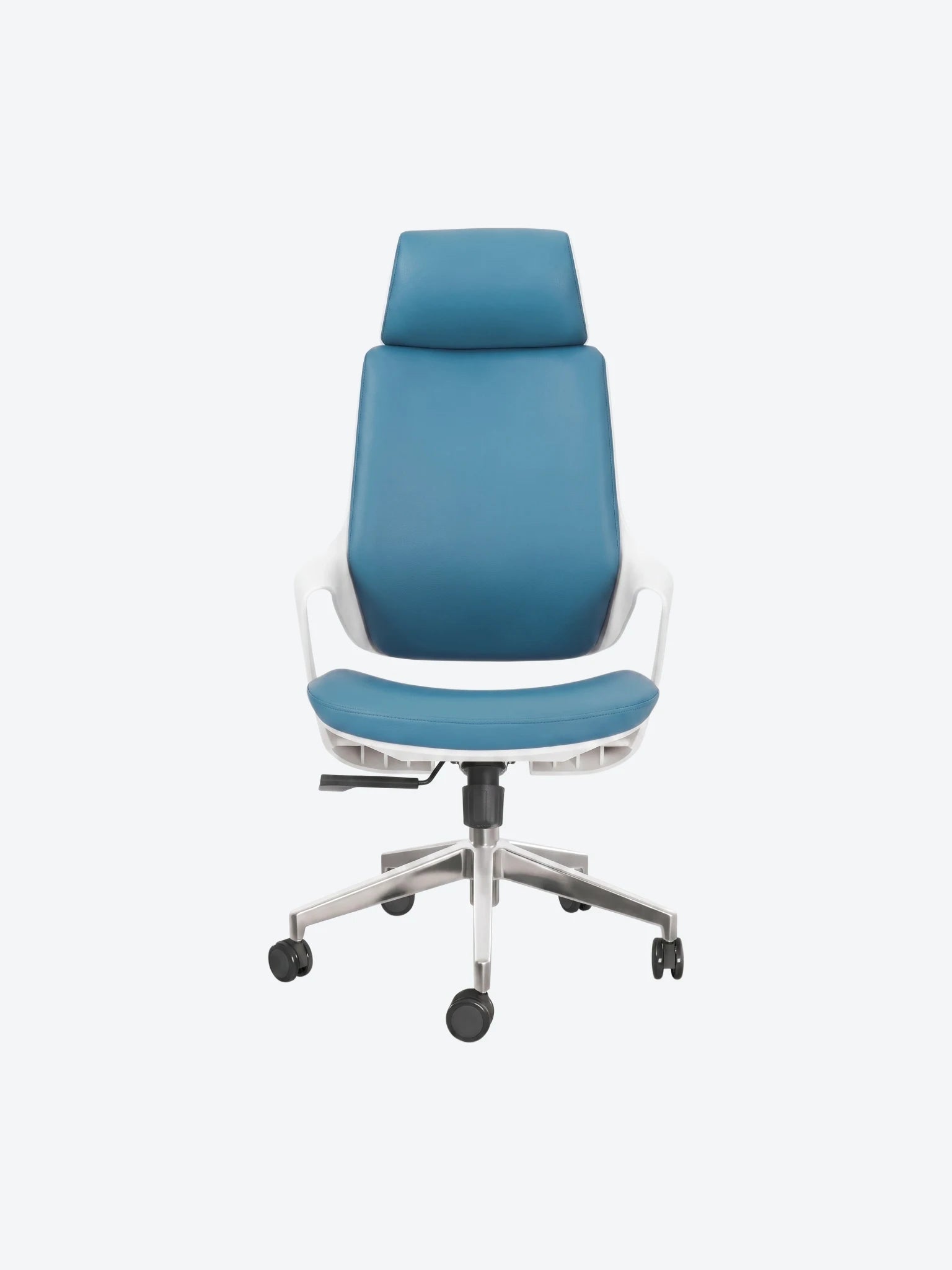 Silla de Cuerina D1-928AW-1-PU Con respaldo Alto Color Azul