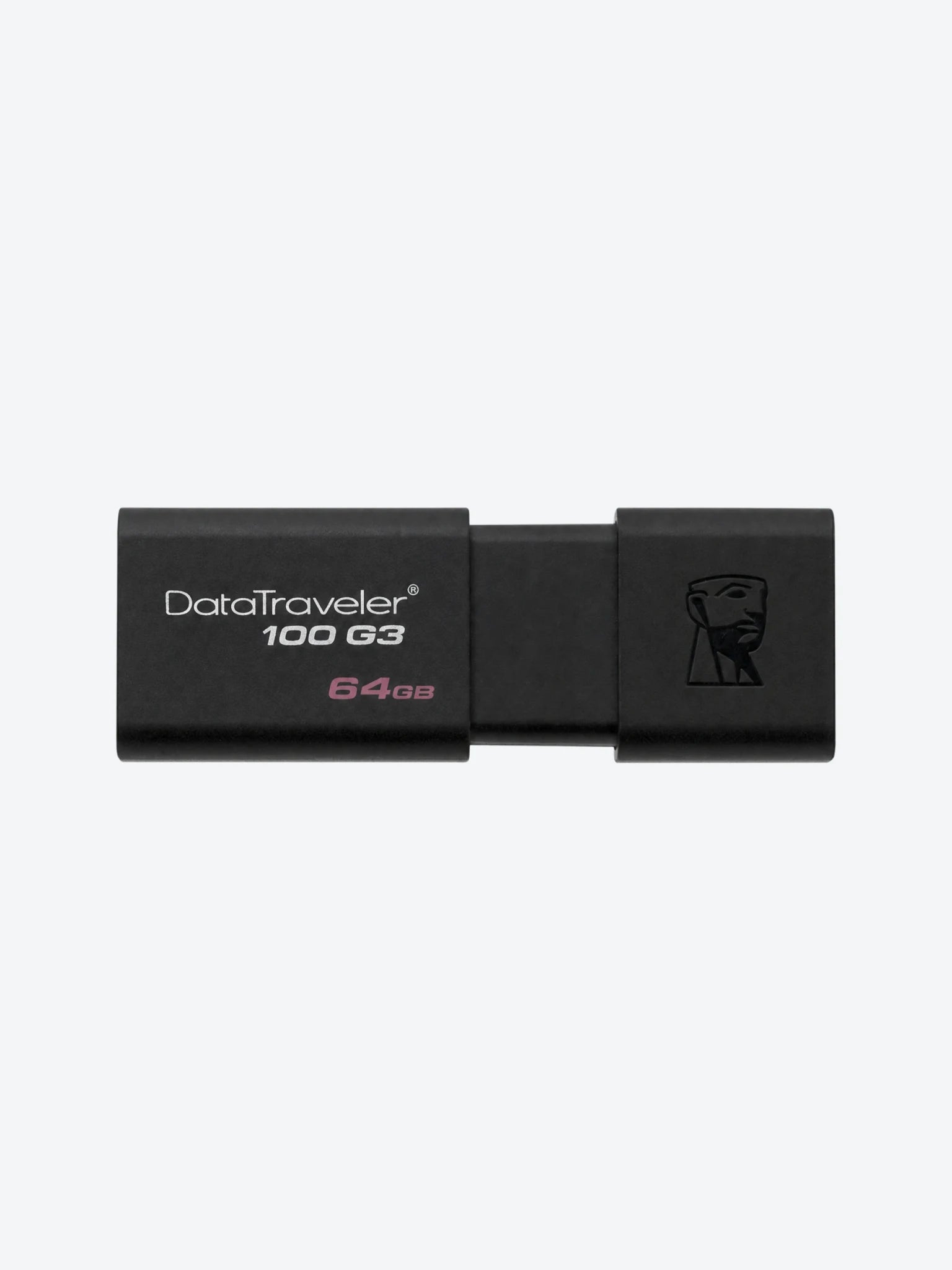 MEMORIA USB 64GB USB 3.0 DATA TRAVELER 100 G3 NEGRO KINGSTON