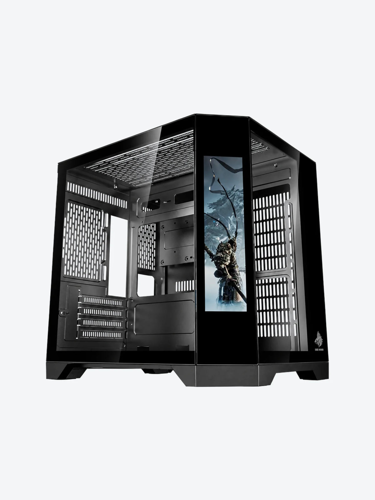 CASE EAGLE WARRIOR CG01KVRA001C MINI TOWER SIN VENTILACION INCLUIDA CON VIDRIO TEMPLADO LATERAL-1