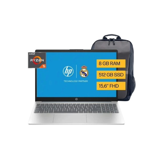 HP 15-fc0250la/FHD/R5-7520U/8GB/512GB/Win/Moonlight Blue/Backpack