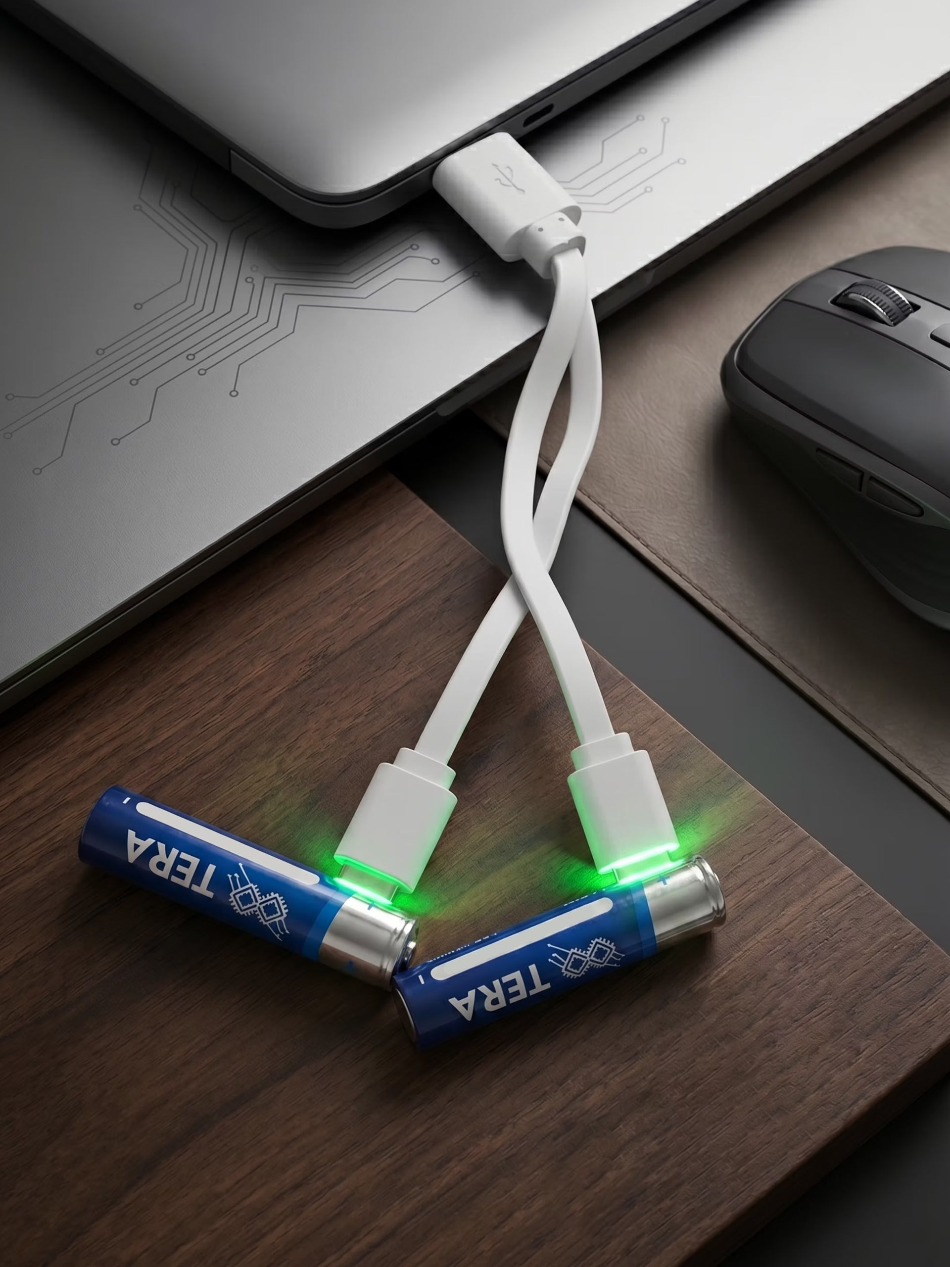 TERA 1.5V AAA 750mWh TERA-AAA-750-2U-USB Bateraia Recargable USB