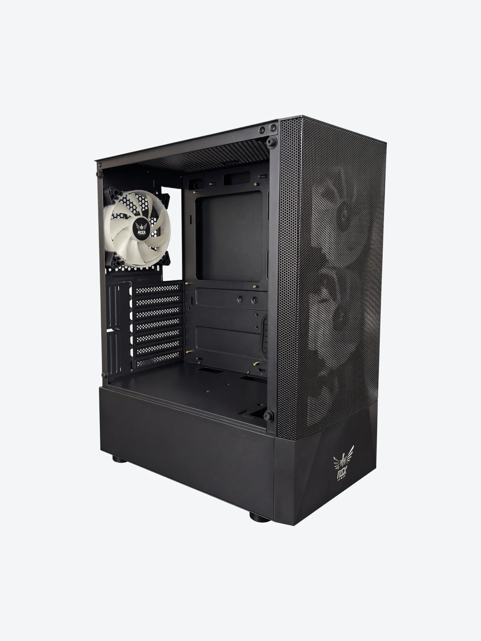 Case Gaming NSX Viper NSXVC08A13P ARGB Color Negro  + Fuente de Poder 650W 80Plus-1