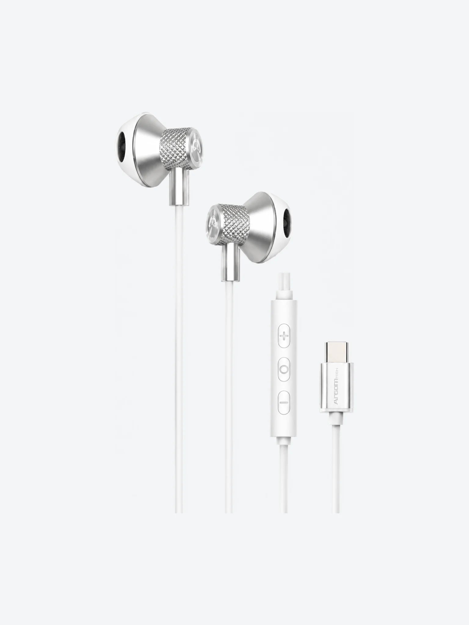 ARGOM ULTIMATE SOUND AURA - AUDIFONOS CON CABLE TIPO C COLOR BLANCO