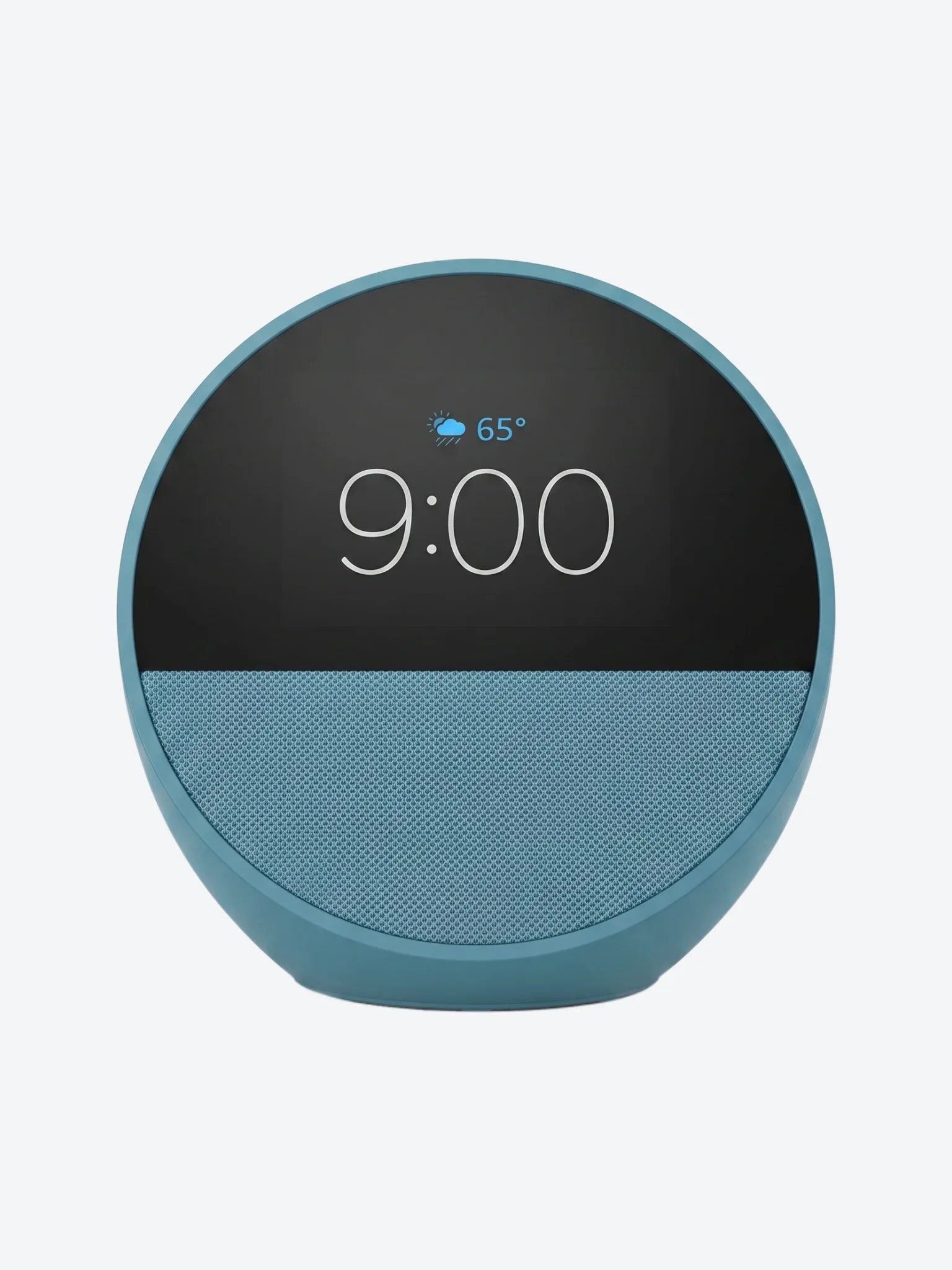Bocina Inteligente Amazon Echo Spot Con Reloj y Despertador Color Azul Verdoso