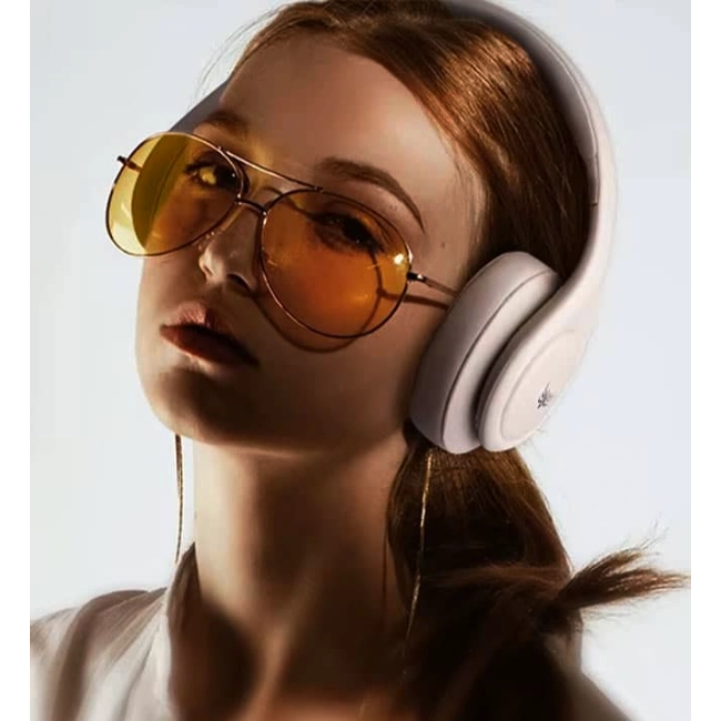 Headset Bianco Inalambrico Fingertime Free P9 BI-HUS-P009 Color Hueso-3