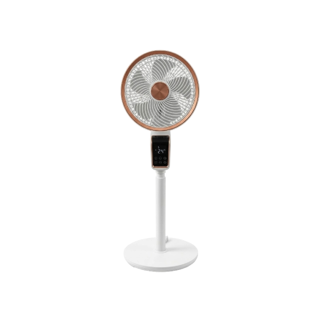Ventilador Bianco BNC-WHT-FT1906Y Circular de Piso con Cabeza Vibratorio Silencioso Color Blanco-3