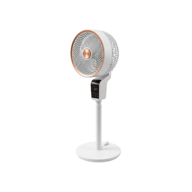 Ventilador Bianco BNC-WHT-FT1906Y Circular de Piso con Cabeza Vibratorio Silencioso Color Blanco-4