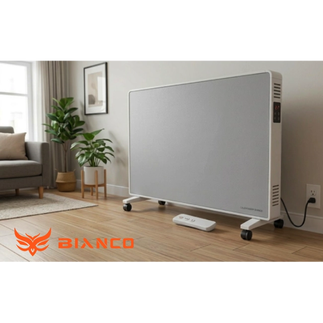 Calentador Bianco Convector BNC-WHT-O110WT Portatil con Control Remoto Color Blanco-2