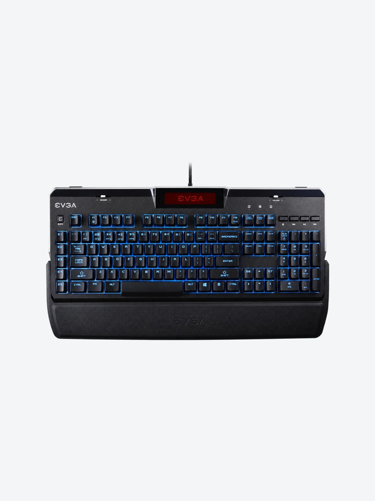 TECLADO GAMING EVGA USB Z10 RGB INGLES COLOR AZUL