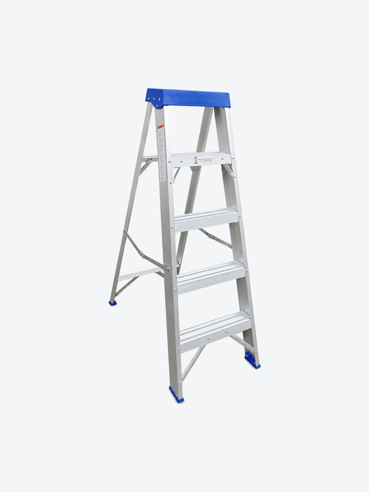 ESCALERA DE TIJERA 1.6 M DE 4 PELDANOS DE ALUMINIO SOPORTA H