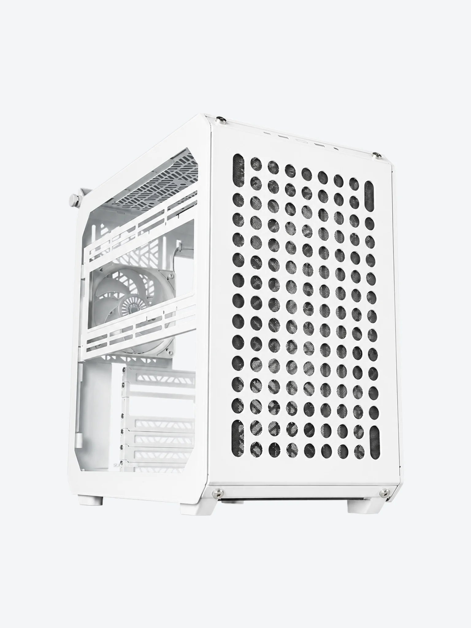 CASE  RGB COOLER MASTER QUBE 500 FLATPACK EDITION MID TOWER VENTILADOR 1 DE 120MM CON VIDRIO Y MALLA LATERAL Q500-WGNN-S00