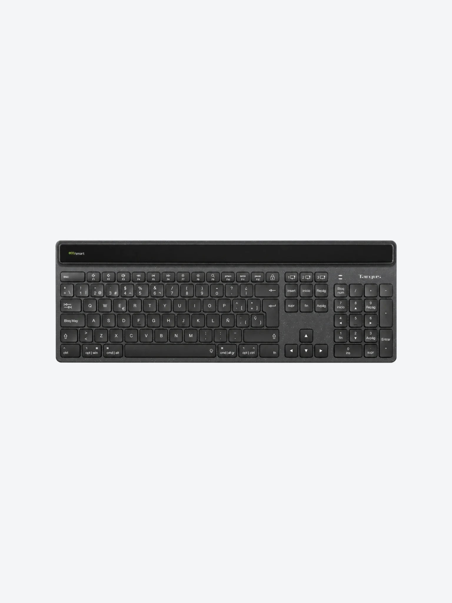 Teclado Targus Inalambrico  AKB868ES en Español Harvesting EcoSmart Color Negro-1