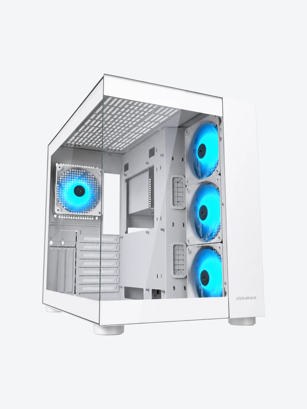 Case Gaming Cougar FV150 RGB Media Torre Blanco (Sin Fuente)
