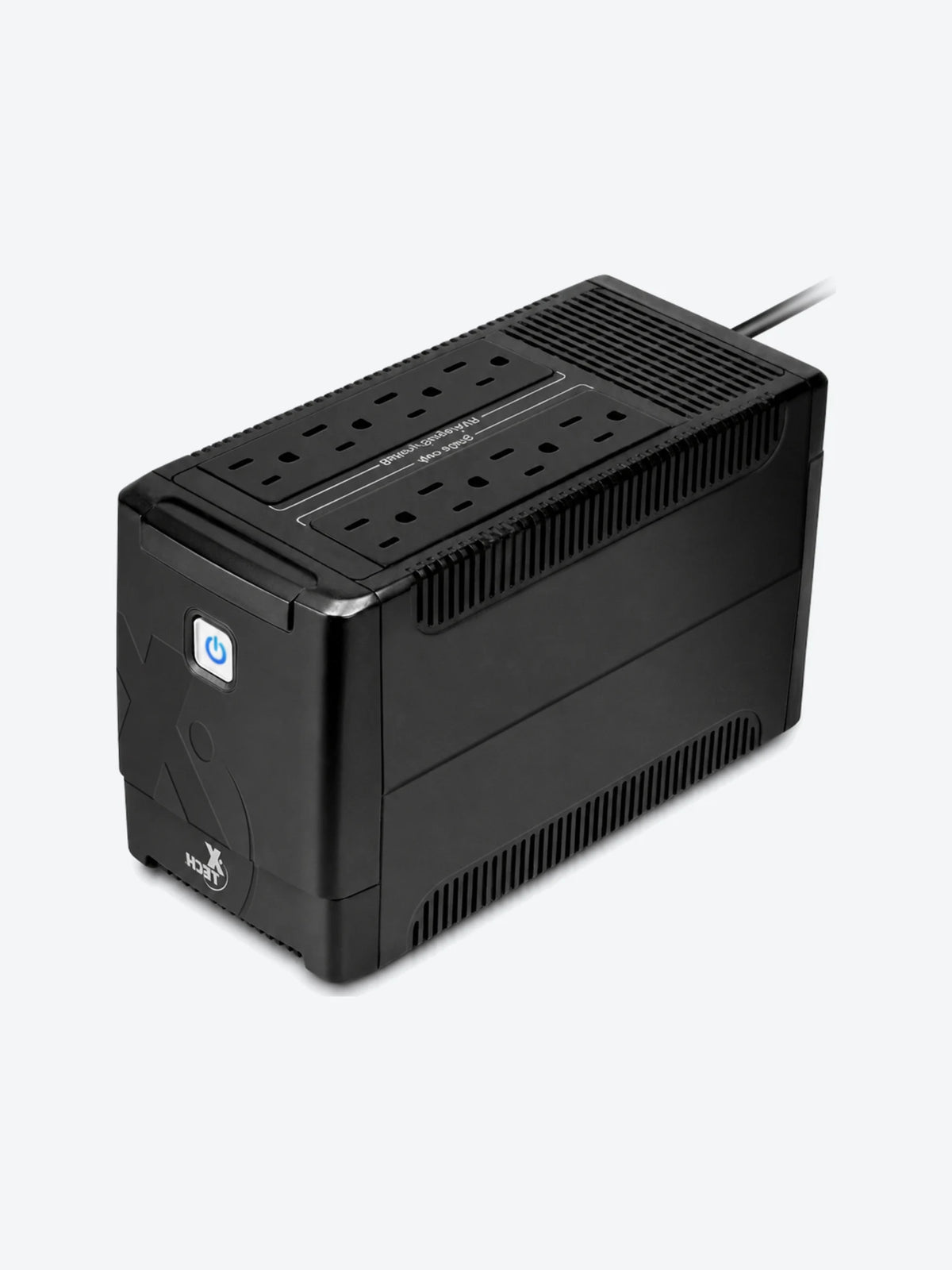 Xtech - Battery backup - Line interactive - 375 Watt - 750 VA - AC 110/120 V - 8 outlets XTP-751-1