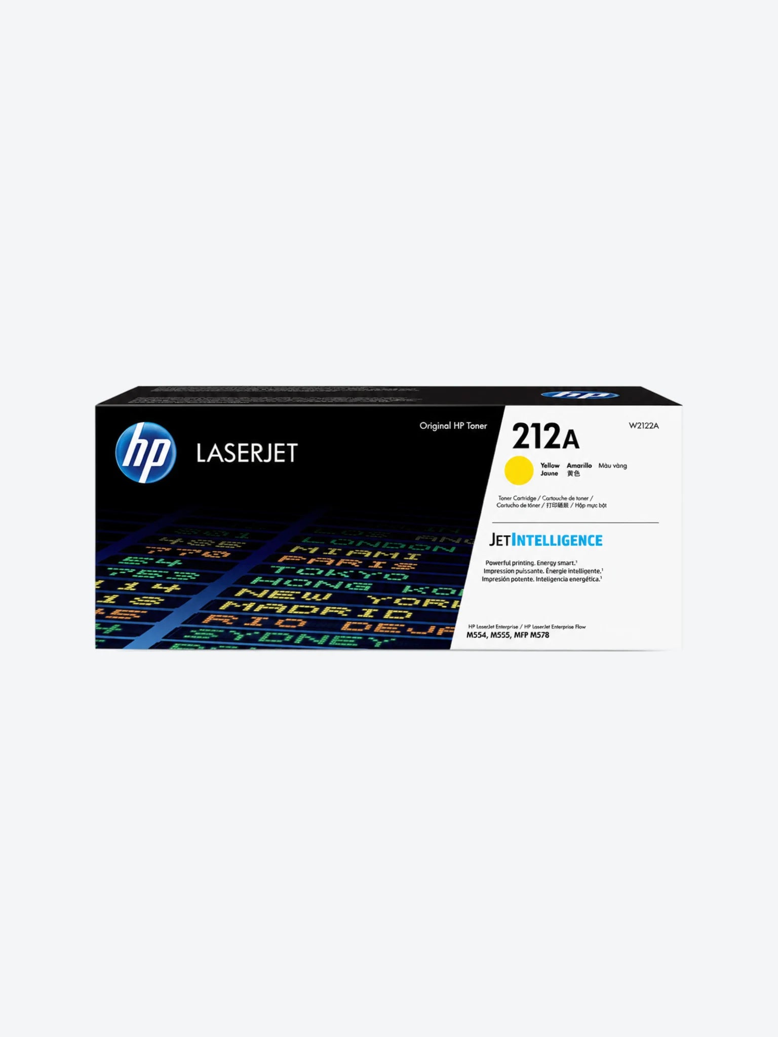 HP 212A - Amarillo - original - LaserJet - cartucho de tóner (W2122A) - para Color LaserJet Enterprise M555, MFP M578; LaserJet Enterprise Flow MFP M578