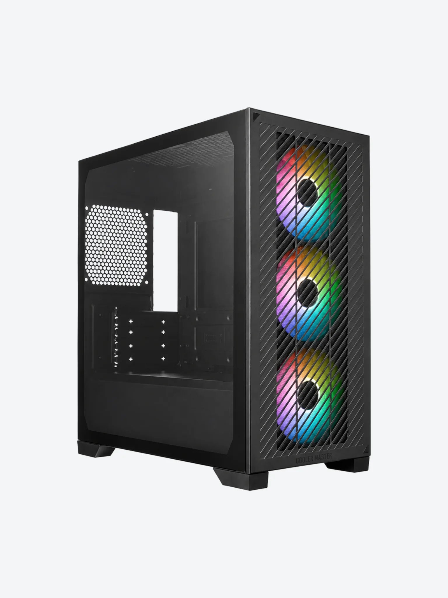 CASE GAMING RGB COOLER MASTER ELITE 301 MINI TOWER VENTILADORES 3 DE 120MM CON VIDRIO LATERAL Y MALLA FRONTAL E301-KGNN-S00