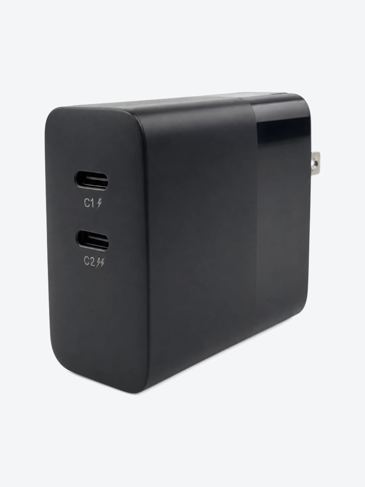 CARGADOR DE PARED NOVA PA045RBU001C 45W 2 PUERTOS USB-C CARGA RAPIDA CON ENCHUFE PLEGABLE-1