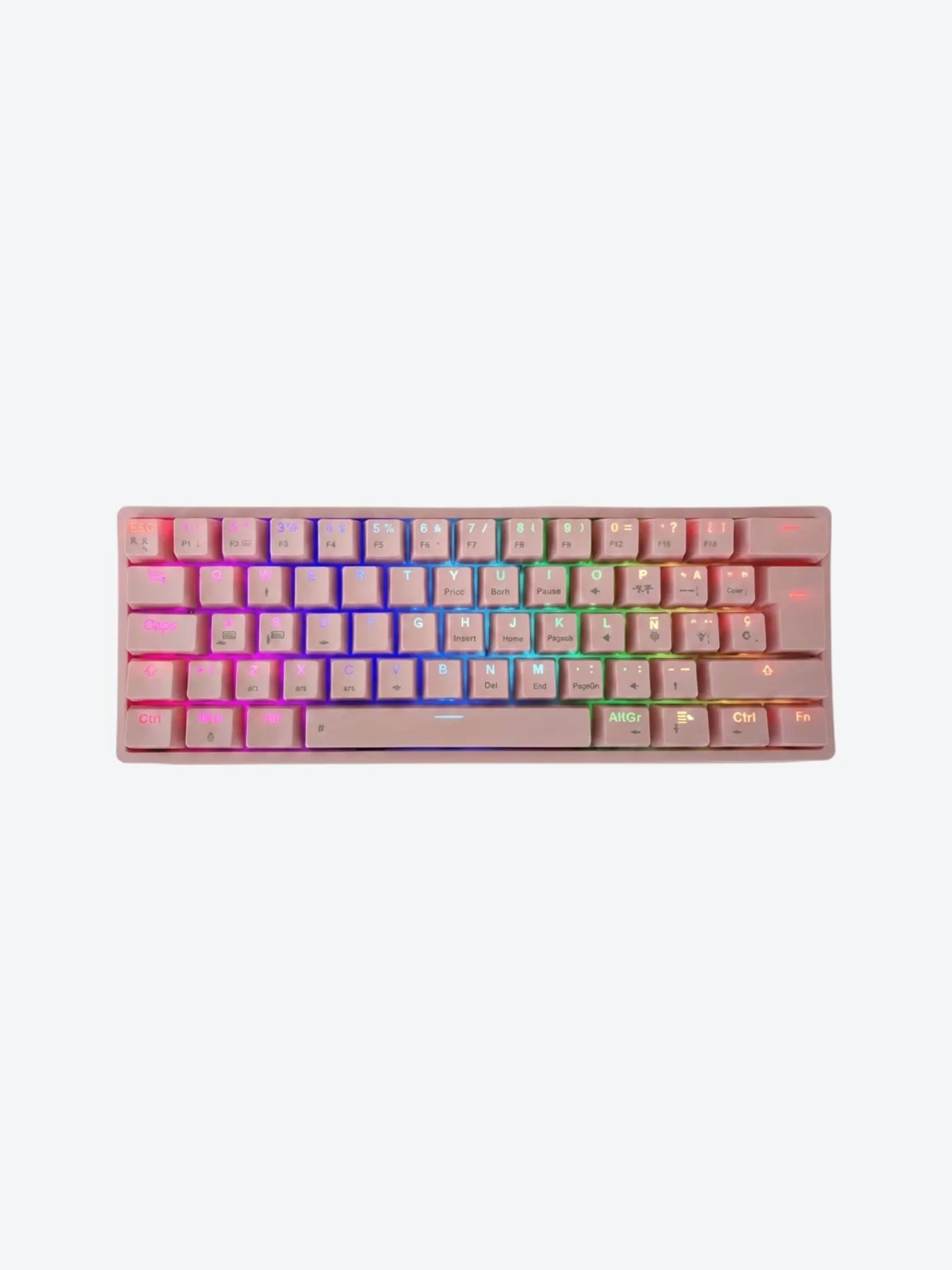 TECLADO GAMING RGB EAGLE WARRIOR KAY182U0001C 60% MECÁNICO INALÁMBRICO BT ESPAÑOL
