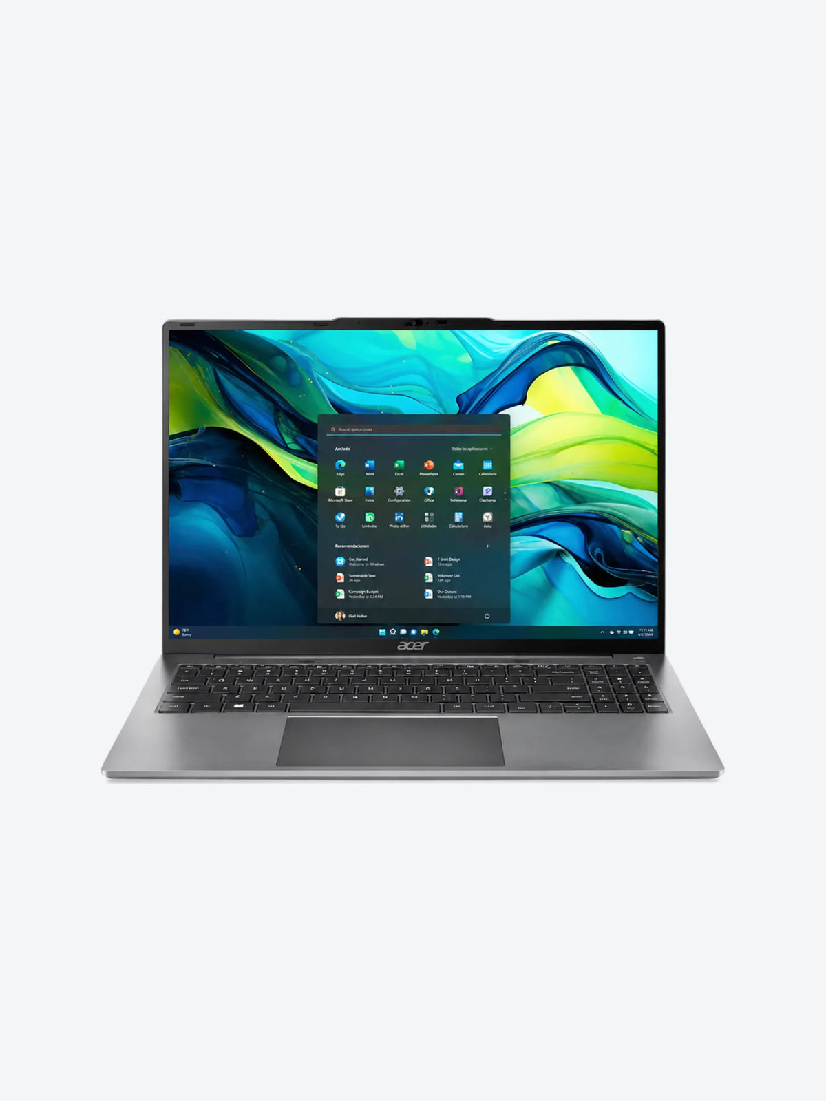 Acer Aspire Lite - Notebook - 15.6" - Intel Core i7 I7-13620H / 4.9 GHz - DDR5 SDRAM - 16 GB - 512 GB SSD - Intel UHD Graphics - Windows 11 Home - Silver - Spanish - 1-year warranty-1