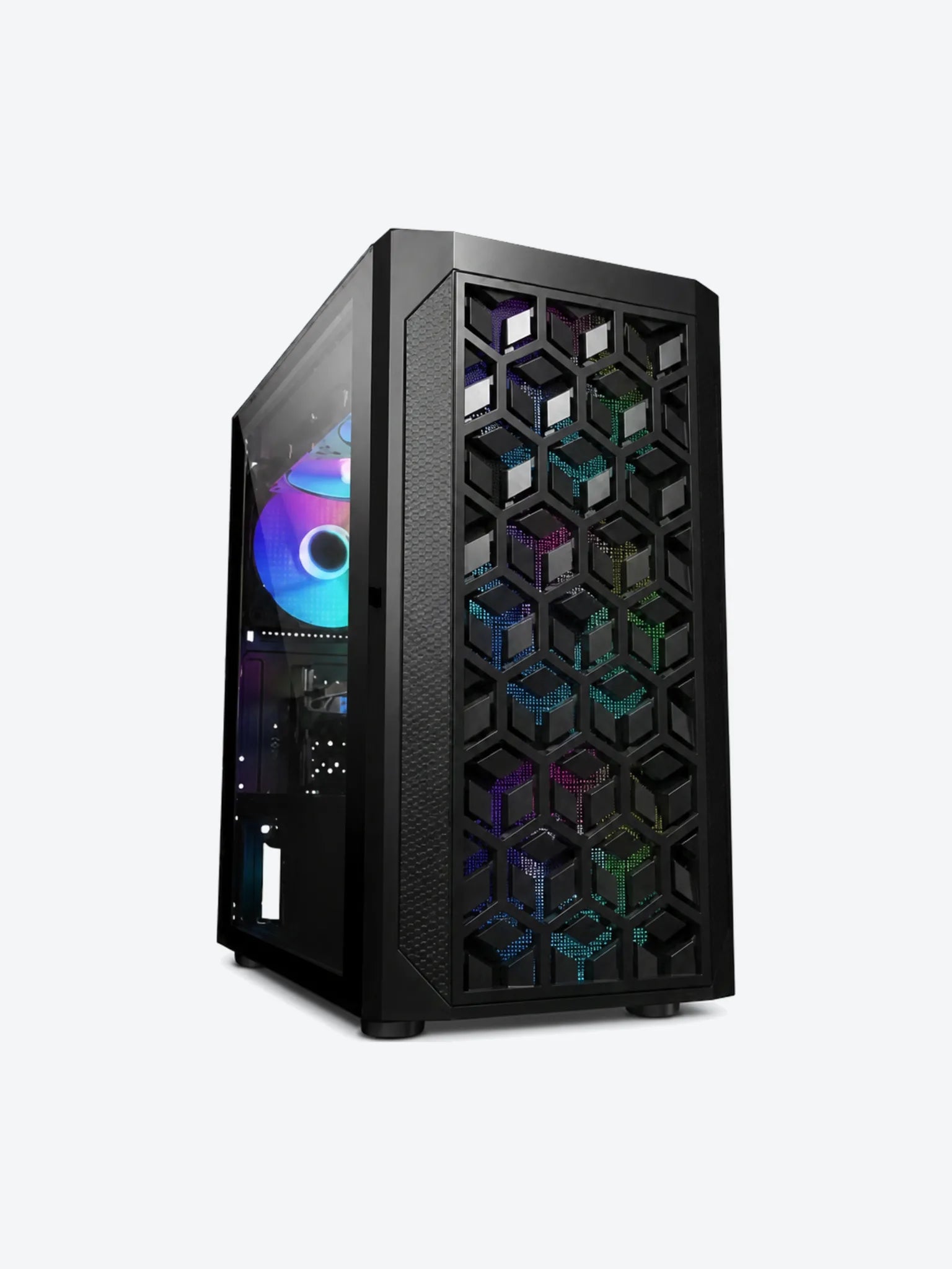 CASE GAMING EAGLE WARRIOR CG06AKRA001C MINI TOWER SIN VENTILACIÓN INCLUIDA CON VIDRIO LATERAL Y MALL