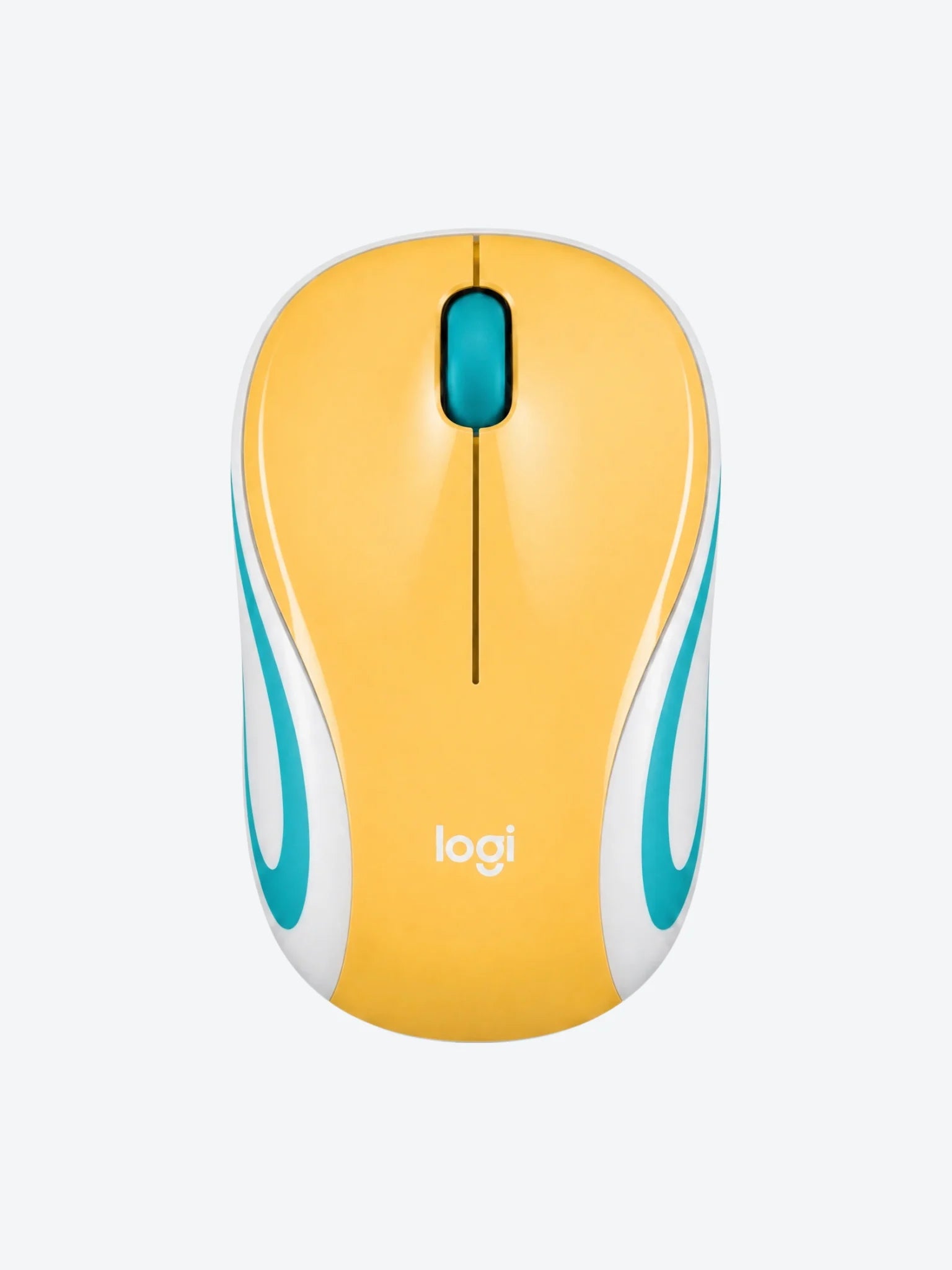 MOUSE M187 OPTICO 3 BOTONES INALAMBRICO COLOR BANANA LOGITECH-1