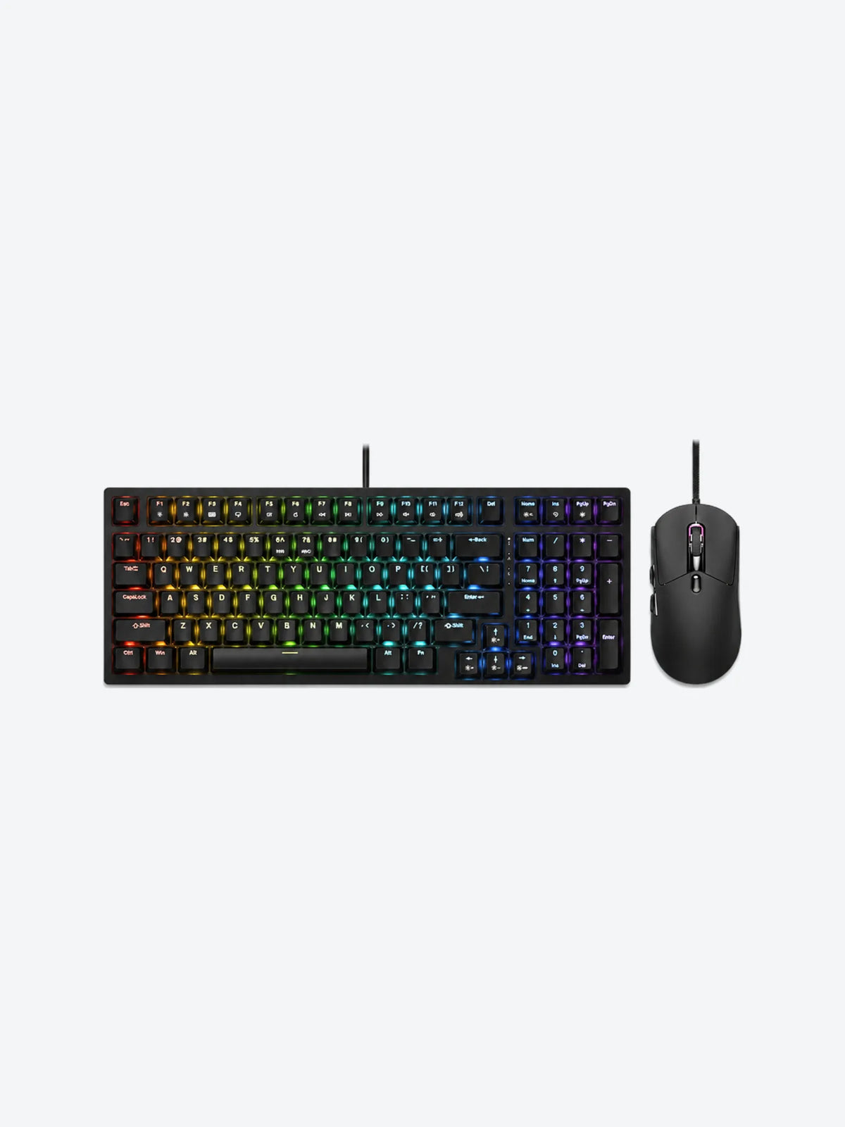 Teclado y Mouse Mecnico COUGAR Combat S Combo RGB 98% Layout Mouse 6200 DPI
