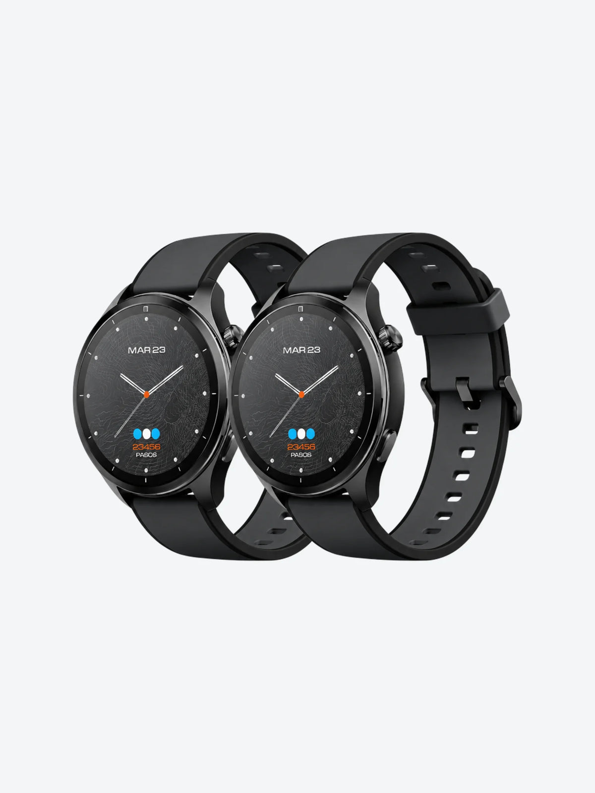 Dúo Relojes Inteligentes T9 Negros-1