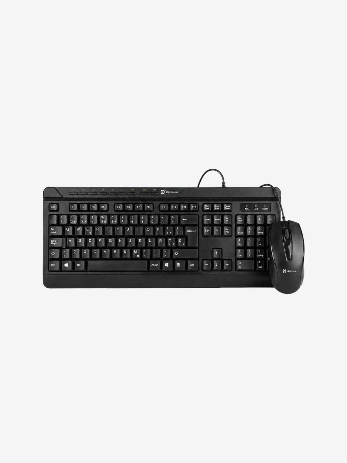 Klip Xtreme KCK-251S DeskMate - Juego de teclado y ratón - USB - español