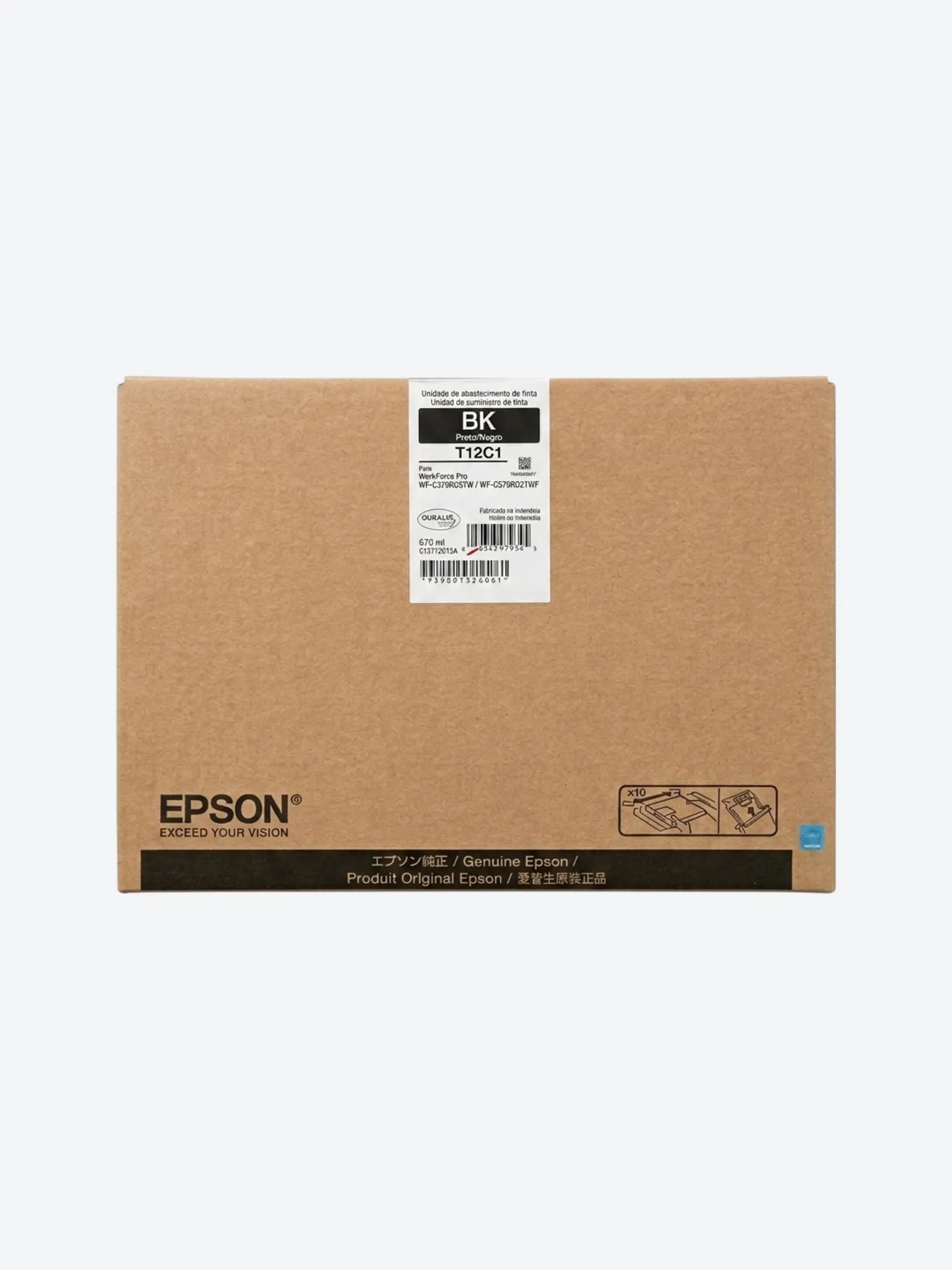 Epson - T12C120-AL - Ink cartridge - Black - WorkForce  WF M5399 & WF M5899
