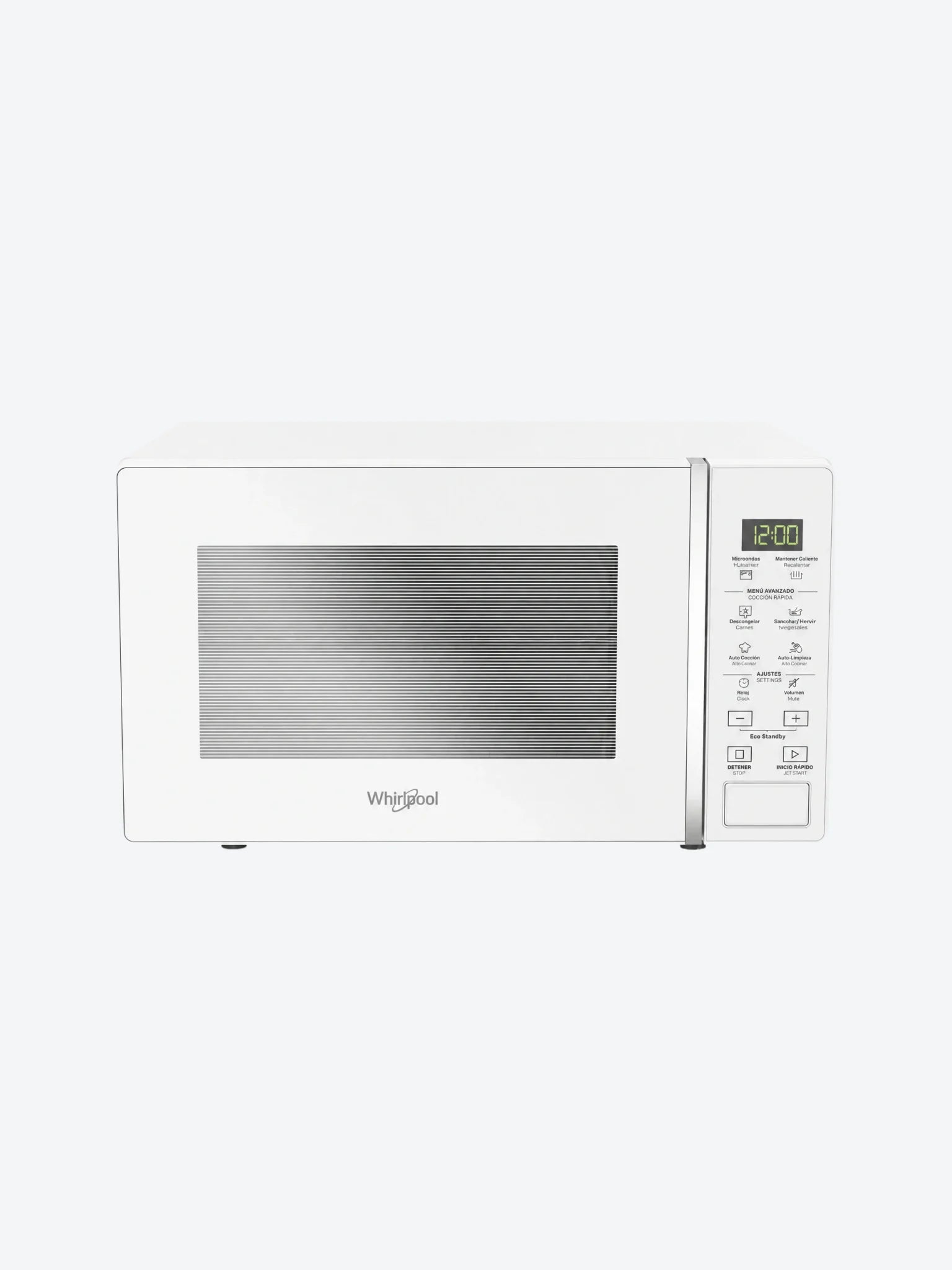 Microondas Whirlpool WM1807W 0.7P³ Color Blanco con Cafetera Sankey CM-1227 1.2Lts 12 Tazas 800W Color Negro