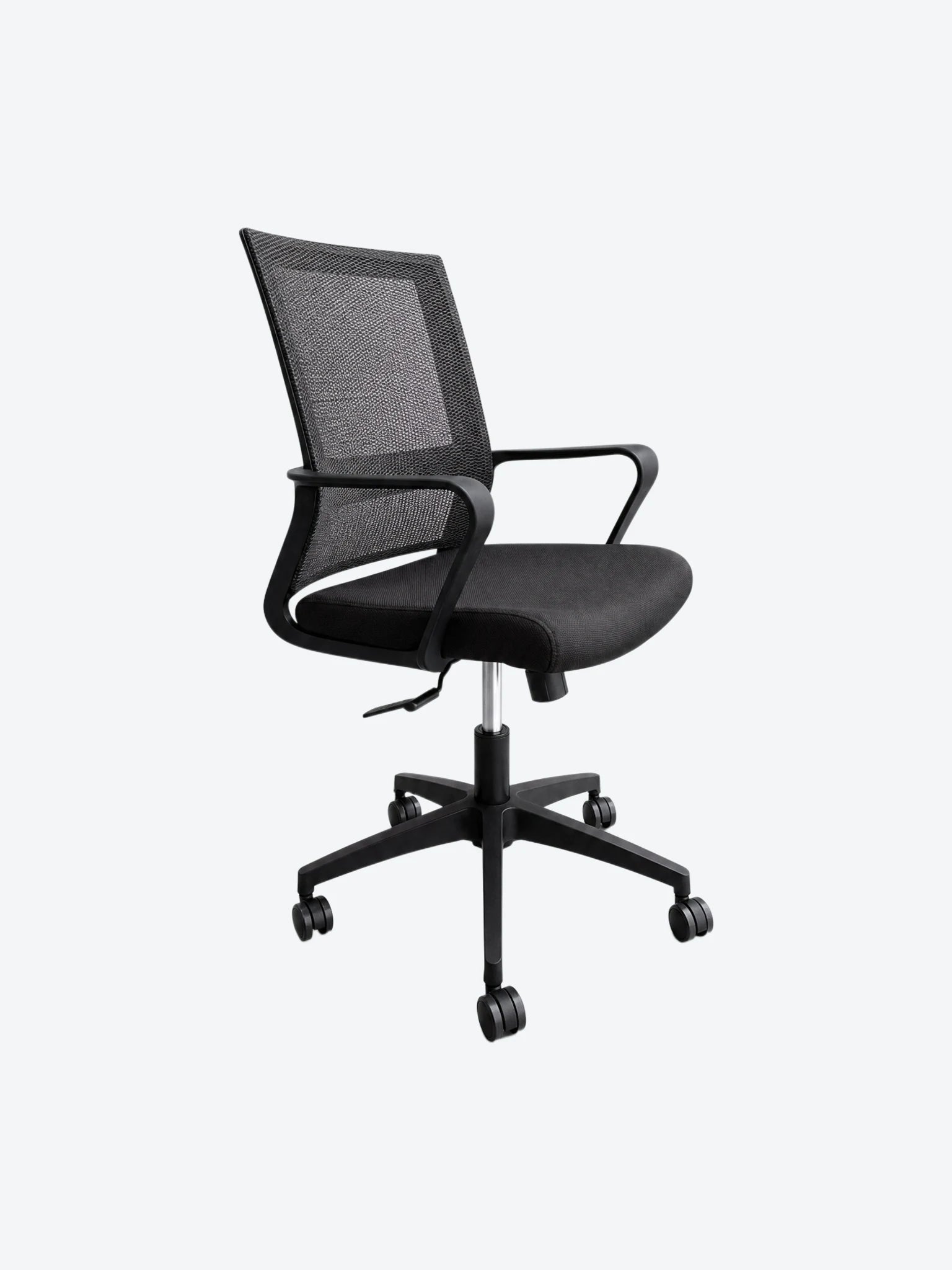 Silla de Oficina MG-WB-019-B1-BK De Mesh y Tela Con Respaldo Color Negro