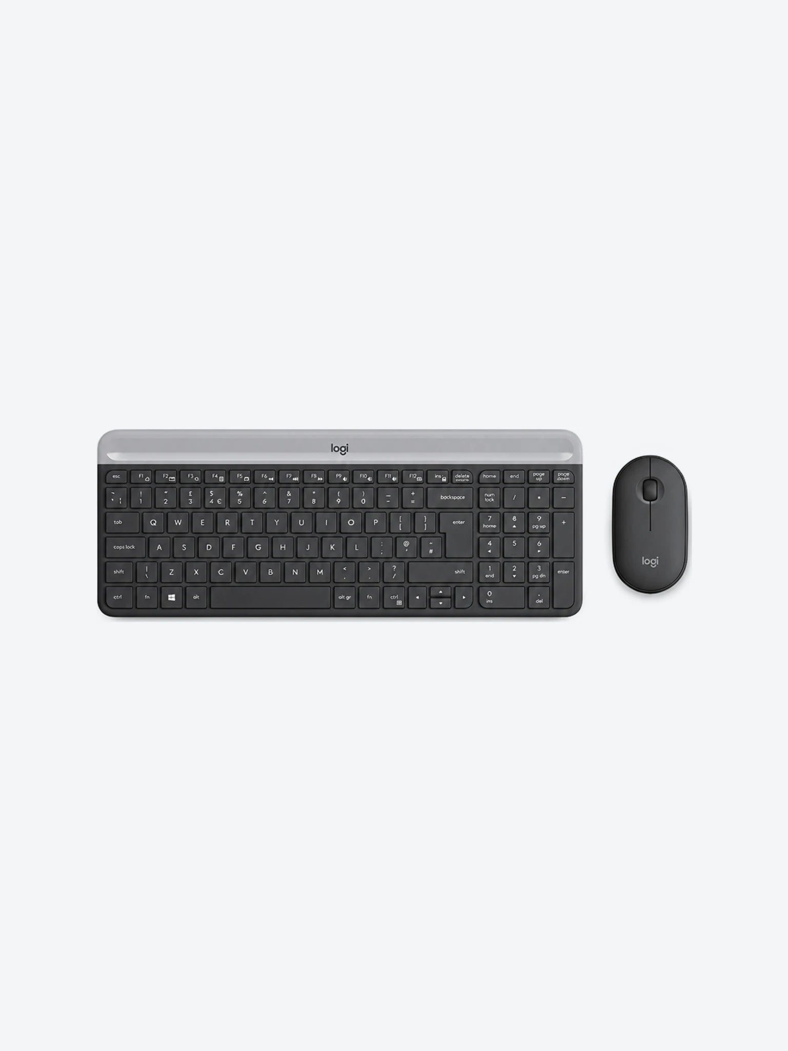 COMBO LOGITECH TECLADO Y MOUSE INALÁMBRICO SLIM MK470 GRAFITO