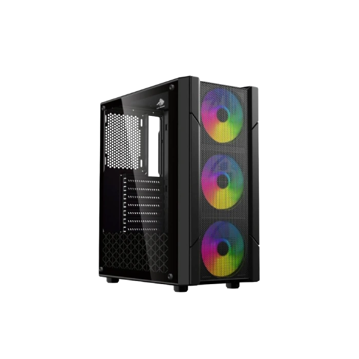 Case Gaming Eagle Warrior CG14ALRA001C Torre Media con 3 Abanicos Panel de Vidrio Lateral