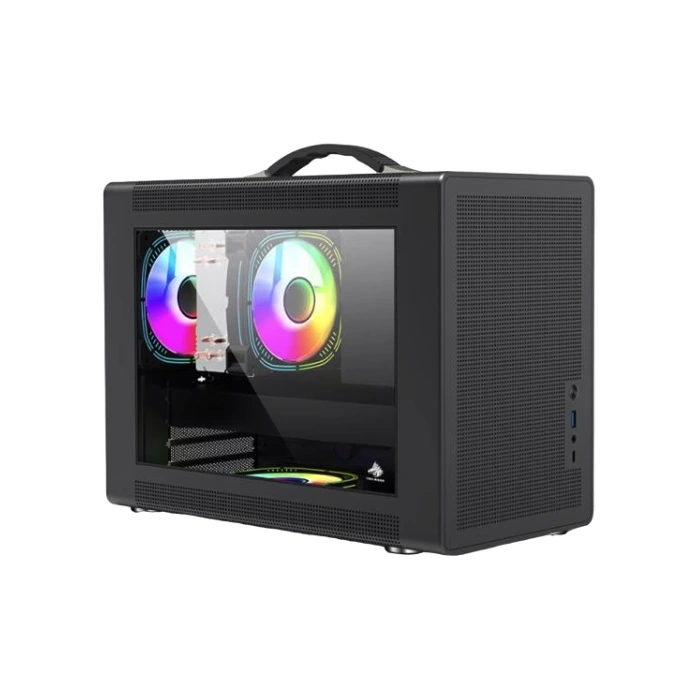 CASE GAMING  EAGLE WARRIOR MICRO ATX CG10Z7RA001C  FRONTAL MESH VIDRIO TEMPERADO-1