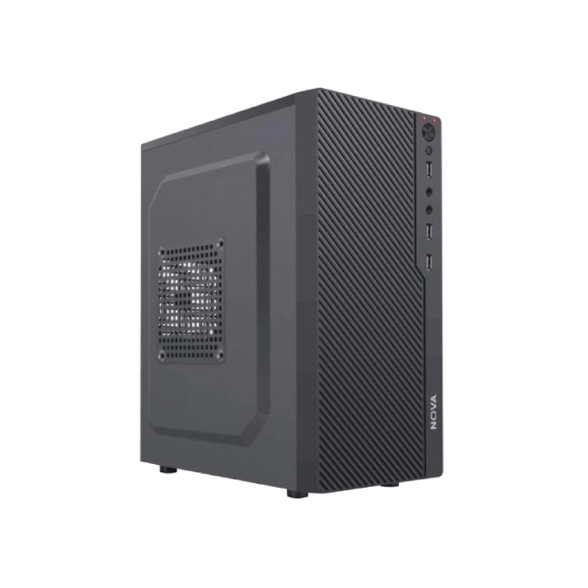 CASE NOVA CM04KTRA002C MINI TOWER SIN VENTILACIÓN INCLUIDA  CON PANEL LATERAL Y CON FUENTE DE PODER PE600RNF013C-2