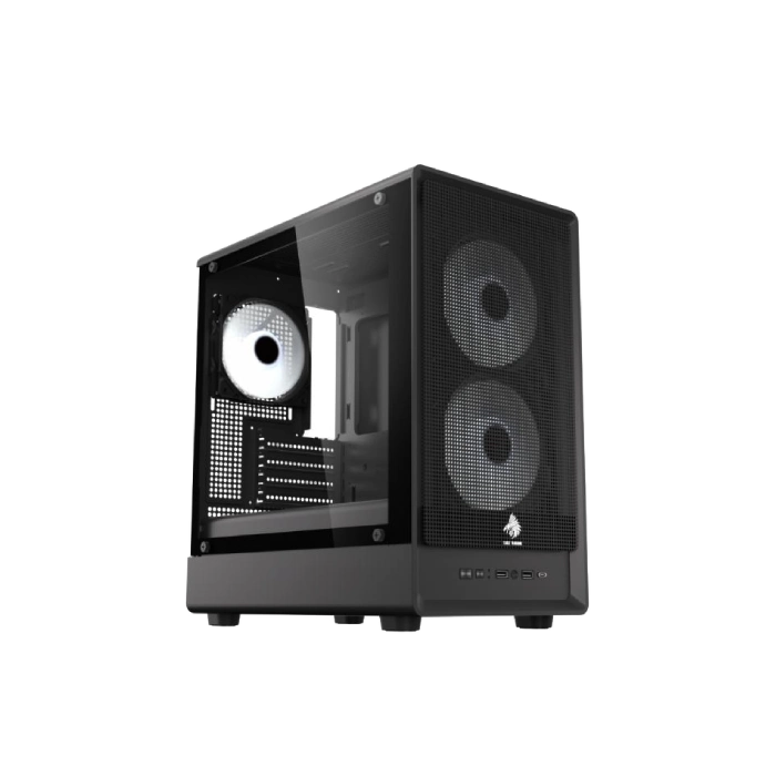 CASE EAGLE WARRIOR CG03AMRA001C TORRE PEQUEÑA CON 2 ABANICOS CON VIDRIO LATERAL-1