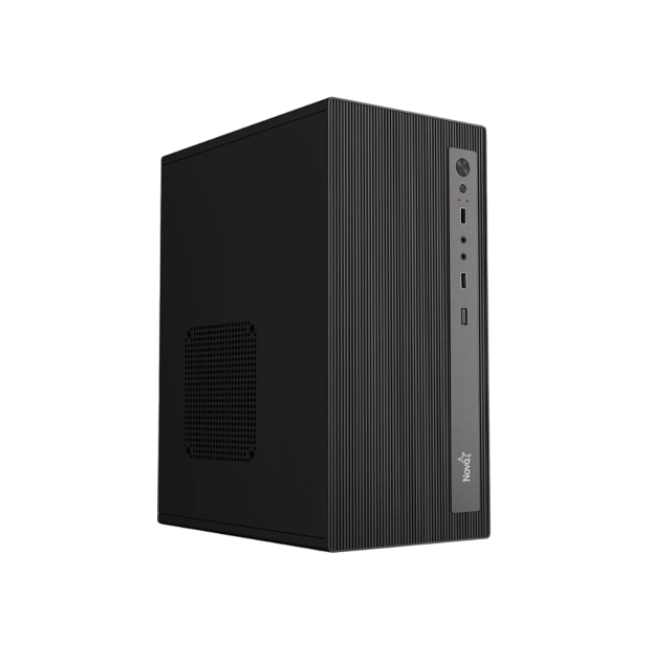CASE NOVA CM01Z9RA001C MINI TOWER VENTILADOR 1 DE 80 MM SIN FUENTE DE PODER INCLUIDA NEGRO-1