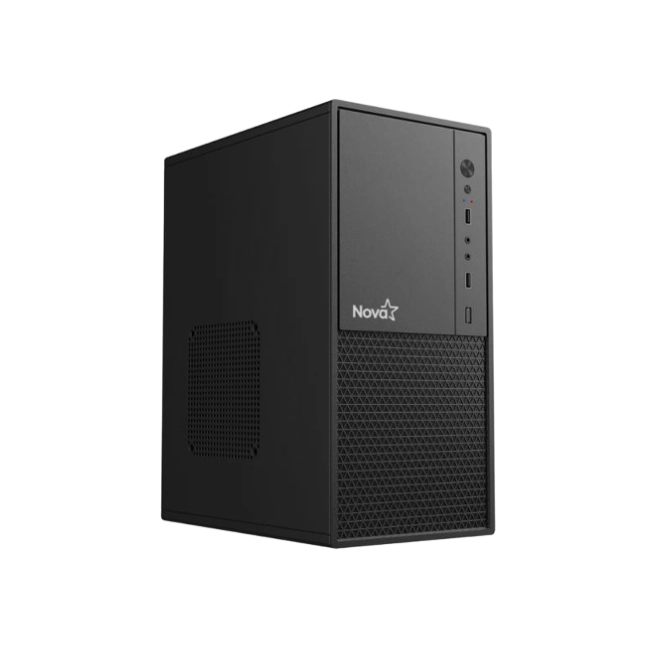 CASE NOVA CM09Z9RA001C MINI TOWER SIN FUENTE DE PODER INCLUIDA NEGRO-1