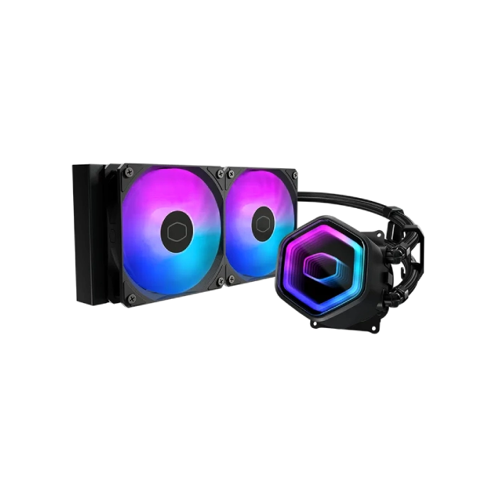 ENFRIAMIENTO LIQUIDO RGB COOLER MASTER MASTERLIQUID 240 CORE II LGA1851/AM5 2X120MM SLEEVE MLW-D24M-A18PA-R1-2