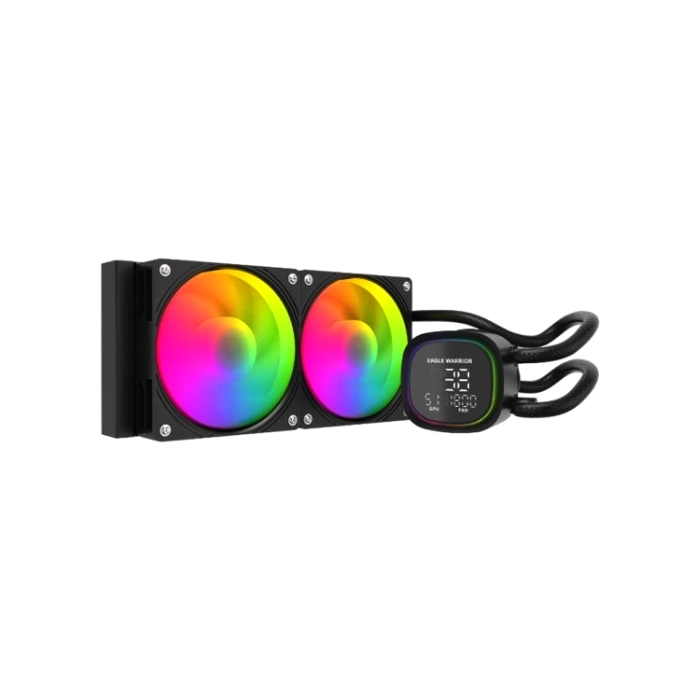ENFRIAMIENTO LIQUIDO RGB EAGLE WARRIOR FROSTBITE HL240 FCFWT292001C AIO 2X120MM 4 PIN PWM LGA115X/17-3